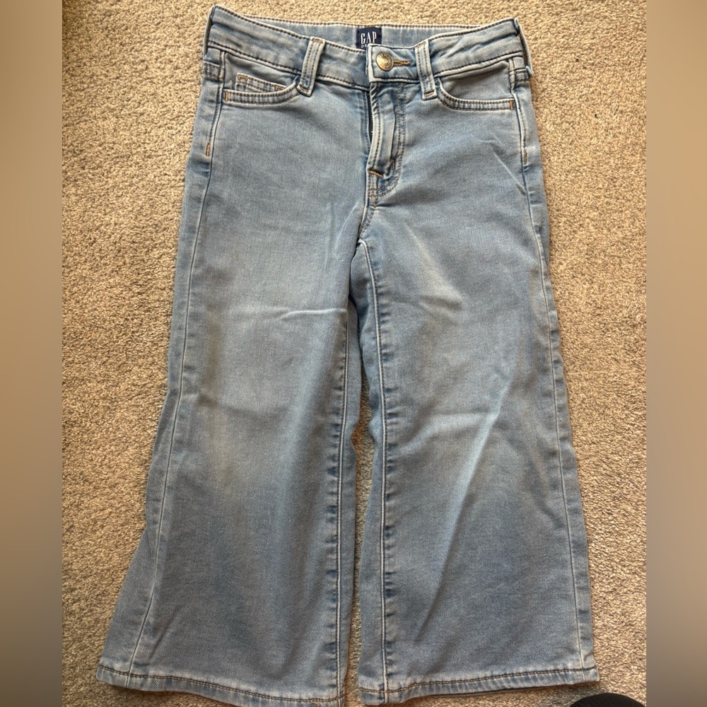 GAP Kids SuperSoft Wide Leg Ankle Jeans